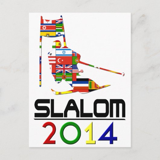 2014: Slalom Briefkaart (Voorkant)