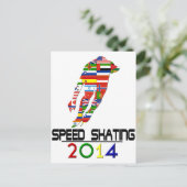 2014: Snelheid schaatsen Briefkaart (Staand voorkant)