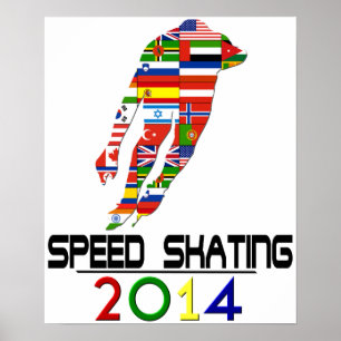 2014: Snelheid schaatsen Poster