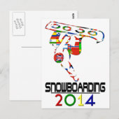 2014: Snowboarding Briefkaart (Voorkant / Achterkant)