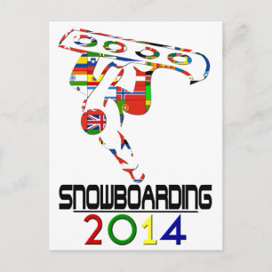 2014: Snowboarding Briefkaart
