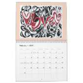 2014 tatoeëerkalender voor sieraden kalender (Feb 2027)
