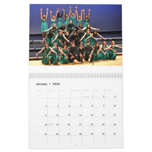 2014 Tocarora HS Show Choir Calendar Kalender (Jan 2026)