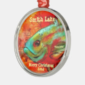 2014 Vis kerstversiering "Smith Lake" Metalen Ornament (Links)