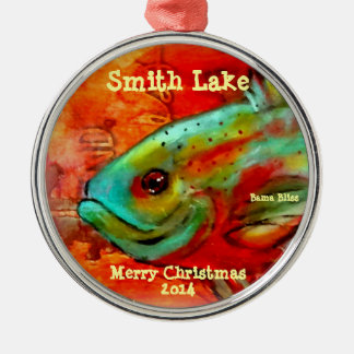 2014 Vis kerstversiering "Smith Lake" Metalen Ornament
