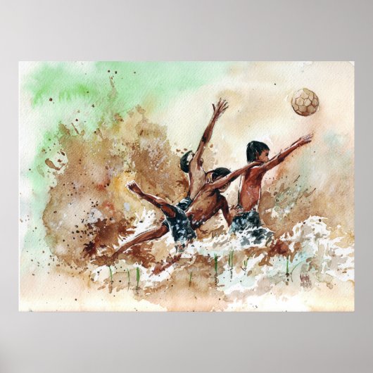 2014 Voetbalventilatoren voor voetgangers football Poster (Voorkant)