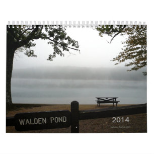 2014 Walden Pond Calendar met Thoreau quotes Kalender