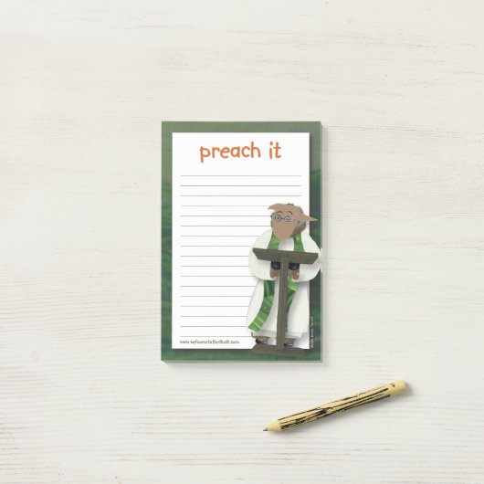 2014 Welkom bij de "Preach it"-wedstrijd Post-it® Notes (Op bureau)