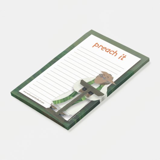 2014 Welkom bij de "Preach it"-wedstrijd Post-it® Notes (Schuin)