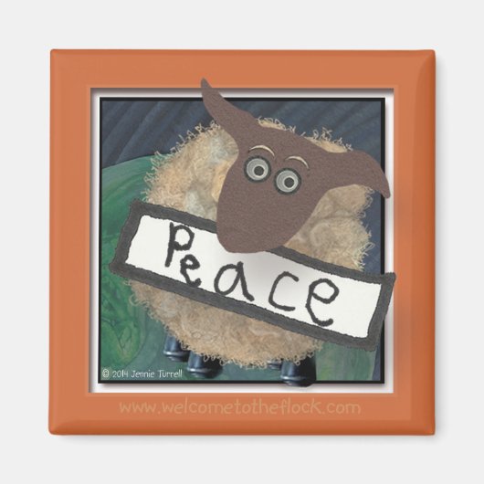 2014 Welkom op de Flock "Peace" Magnet (Voorkant)