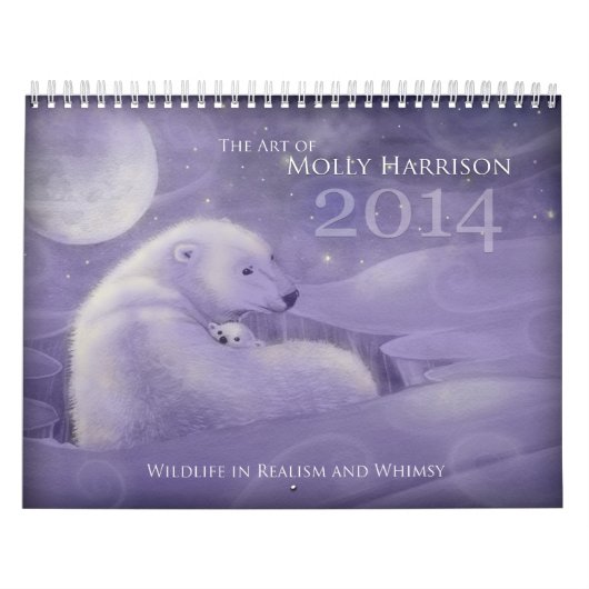 2014 Whimsical Wilde Dieren Kalender (Hoes)