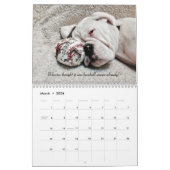 2014 White Boxer Calendar Kalender (Mar 2026)