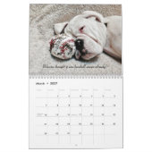 2014 White Boxer Calendar Kalender (Mar 2027)