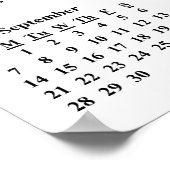 2014 Witte Narcissen Wandkalender Poster (Hoek)