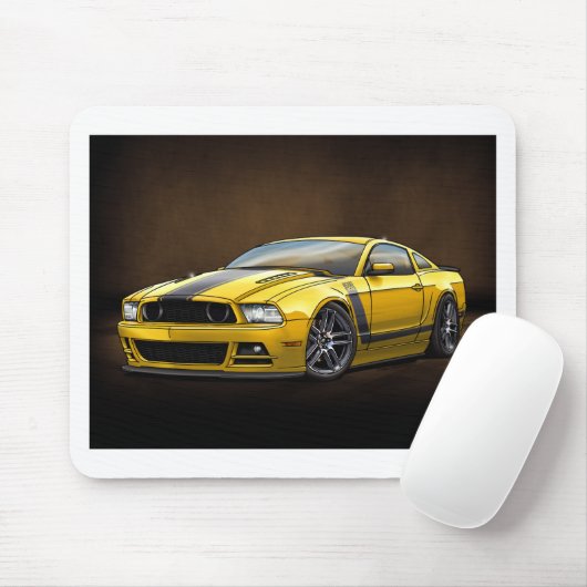 2014 Yellow Boss 302 Muismat (Met muis)