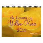 2014 Yellow Roses Calendar - EDIT YEAR naar wens Kalender (Hoes)
