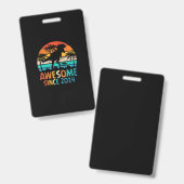 2014s We Zijn Geweldig Verjaardag Tie Dye Badge (Voor- en achterkant)