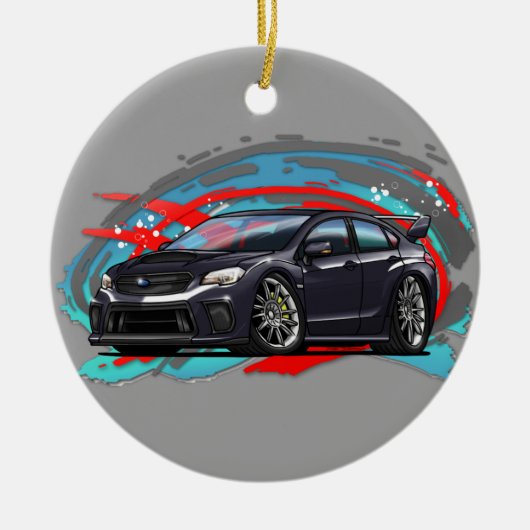 2015-2018 zwart WRX Keramisch Ornament (Voorkant)