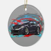 2015-2018 zwart WRX Keramisch Ornament (Links)