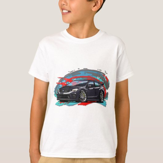 2015-2018 zwart WRX T-shirt (Voorkant)