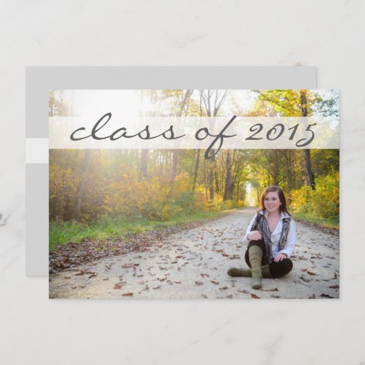 2015 Afstudeerfeest - Sassy Classy Banner Kaart (Voorkant / Achterkant)