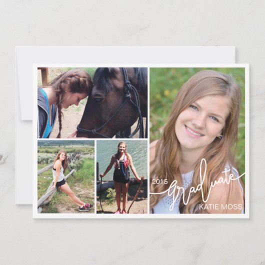 2015 Afstuderen Aankondiging 4 Foto Roze (Voorkant)