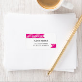 2015 Afstuderen adreslabel | roze Etiket (Insitu)