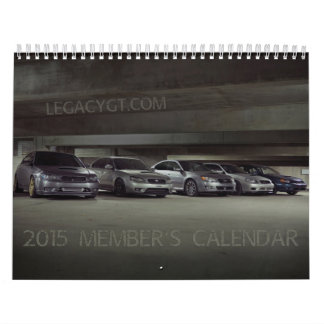 2015 Agenda van het lid van LegacyGT.com Kalender