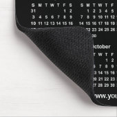 2015 Agenda Zwart en Wit Zakelijk Muismat (Hoek)