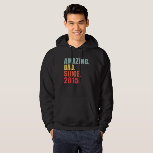2015 Amazing Dad Since 2015 Hoodie (Voorkant volledig)