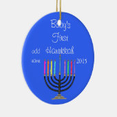 2015 BABY'S EERSTE HANUKKAH-Ornament Keramisch Ornament (Rechts)