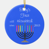 2015 BABY'S EERSTE HANUKKAH-Ornament Keramisch Ornament (Voorkant)