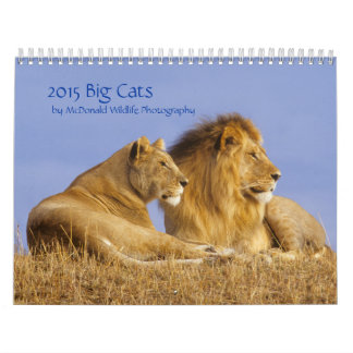 2015 Big Cats Calendar van McDonald Wildlife Foto Kalender