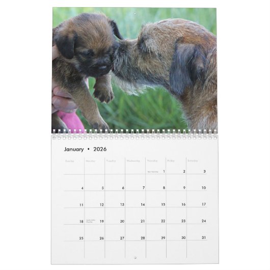 2015 Border Terrier Calendar Kalender (Jan 2026)