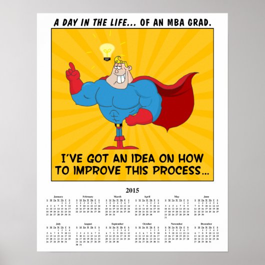 2015 Calendar MBA Graduate Poster (Voorkant)