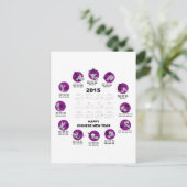 2015 Chinese Zodiac Calendar Happy Chinese Yr Briefkaart (Staand voorkant)
