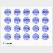 2015 Envelopzegel door Janz Ronde Sticker (Vel)