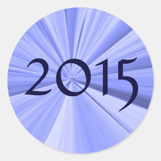 2015 Envelopzegel door Janz Ronde Sticker (Voorkant)