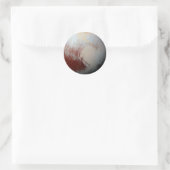 2015 Foto van Planet Pluto door NASA's New Horizon Ronde Sticker (Tas)
