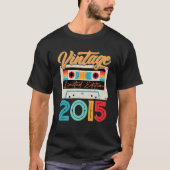  2015 Geweldige 7 jaar oud Retro 7th Birthda T-shirt (Voorkant)