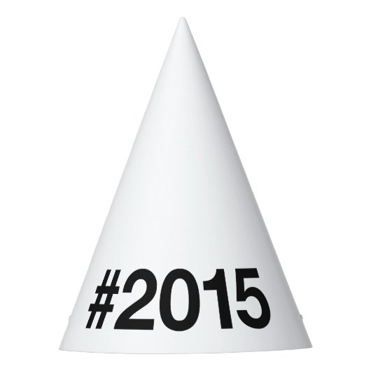 2015 Hashtag 10 Verjaardag Jubileum Feesthoedjes (Voorkant)