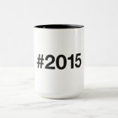 2015 Hashtag 10 Verjaardag Jubileum Mok (Midden)