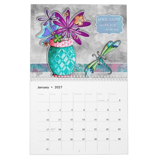 2015 Inspirerend Kalenderventilator Inspirerende C Kalender (Jan 2027)