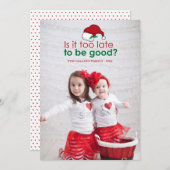 2015 Is het te laat om goed te zijn? Volledige fot (Voorkant / Achterkant)