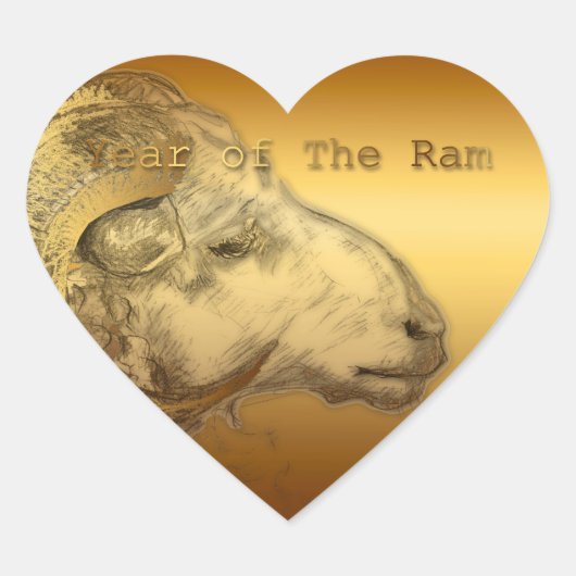 2015 Jaar van de Stickers van de "Ram Sheep" of "G (Voorkant)