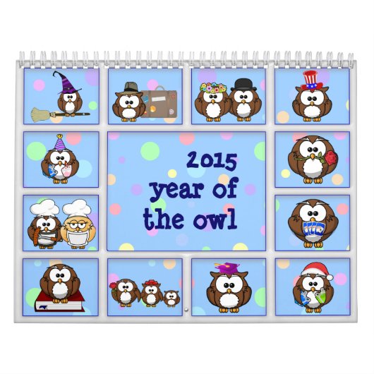 2015 jaar van de uil kalender (Hoes)