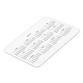 2015 Kalender Koelkast Magneet (Linkerzijde)