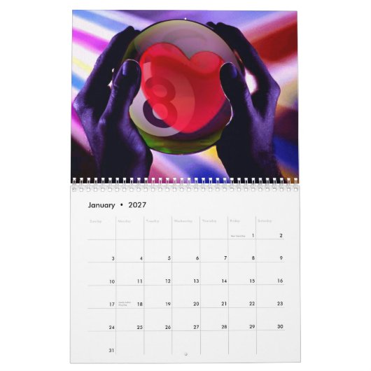 2015 Kunst van Billiards Kalender (Jan 2027)