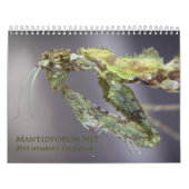 2015 Mantidforum.net Main Member Wall Agenda Kalender (Hoes)