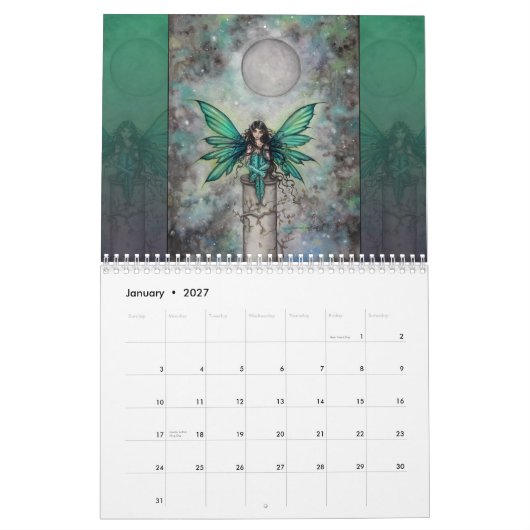 2015 Molly Harrison Sprookjes- en Fantasie Kunstka Kalender (Jan 2027)